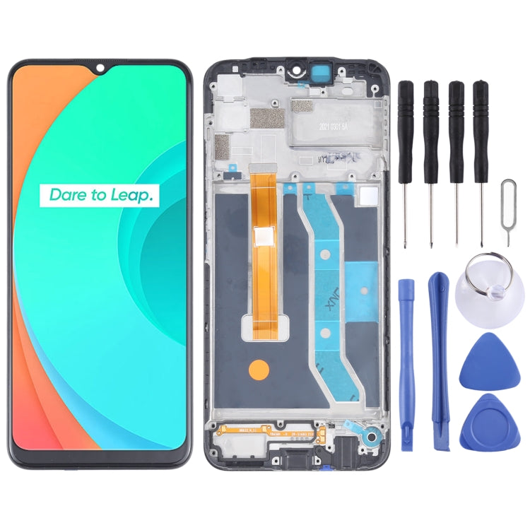 หน้าจอแอลซีดีต้นฉบับและชุดประกอบDigitizerพร้อมกรอบสำหรับOPPO Realme C11 RMX2185, For OPPO Realme C11