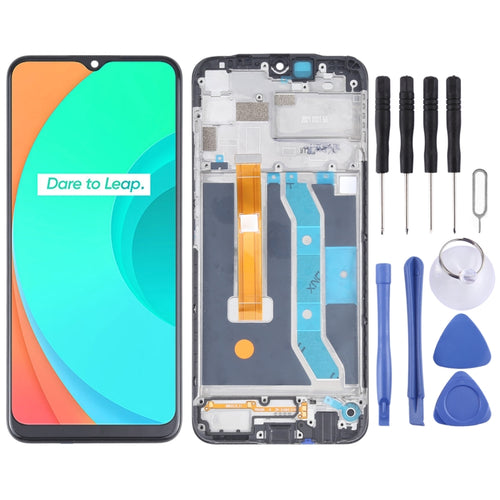 หน้าจอแอลซีดีต้นฉบับและชุดประกอบDigitizerพร้อมกรอบสำหรับOPPO Realme C11 RMX2185, For OPPO Realme C11