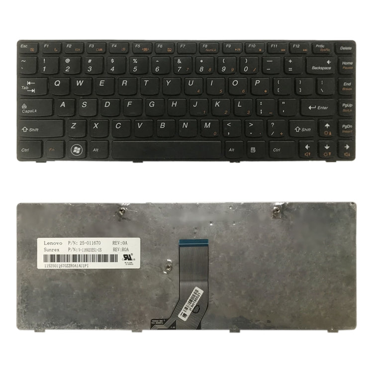 US Version คีย์บอร์ดสำหรับ Lenovo G470 V470 B470 B490 G475 B475E V480C B480 M490 B475 V480 M495, For Lenovo G470