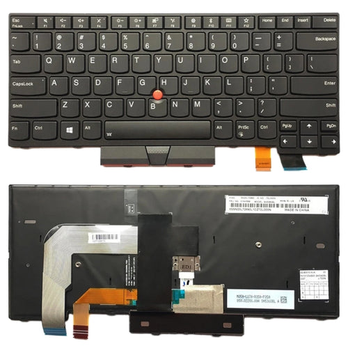 คีย์บอร์ดเวอร์ชั่นอเมริกาพร้อมไฟด้านหลังสำหรับ Lenovo Thinkpad T470 T480 A475 A485, For Lenovo Thinkpad T470 (Back Light)