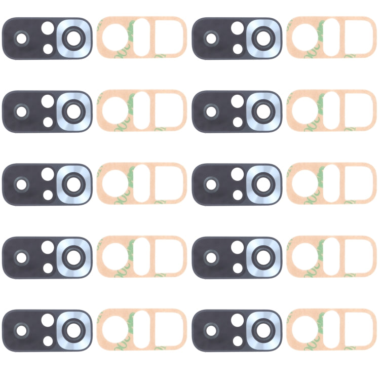 10 ชิ้นเลนส์กล้องด้านหลังสำหรับ Xiaomi Redmi หมายเหตุ 10 วินาที M2101K7BG M2101K7BI M2101K7BNY, For Xiaomi Redmi Note 10S(Silver), For Xiaomi Redmi Note 10S(Black)