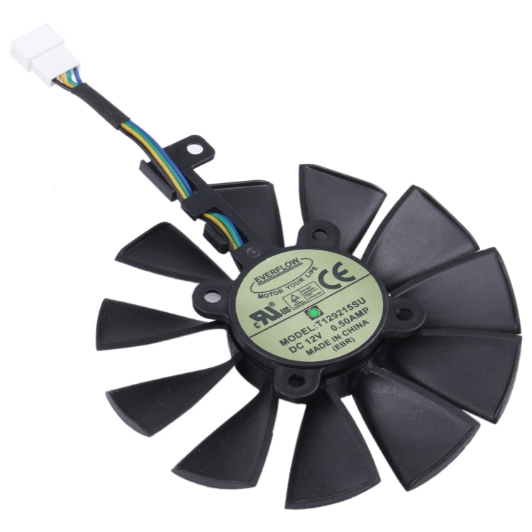T129215SU 87 มม.คอมพิวเตอร์กราฟิกการ์ดพัดลมระบายความร้อนสำหรับAsus Strix RX470 RX460 GTX980TI R9 390X CTX1080