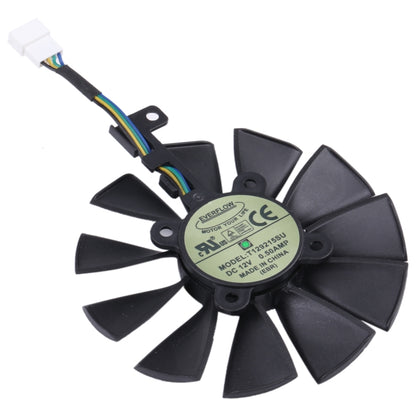 T129215SU 87 มม.คอมพิวเตอร์กราฟิกการ์ดพัดลมระบายความร้อนสำหรับAsus Strix RX470 RX460 GTX980TI R9 390X CTX1080