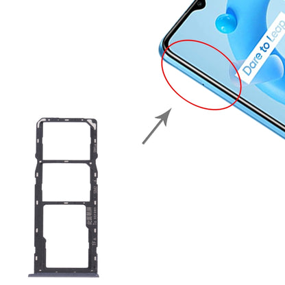 สำหรับ OPPO Realme C11 (2021) RMX3231 ถาดซิมการ์ด + ถาดซิมการ์ด + ถาดการ์ด Micro SD, For OPPO Realme C11 (2021)