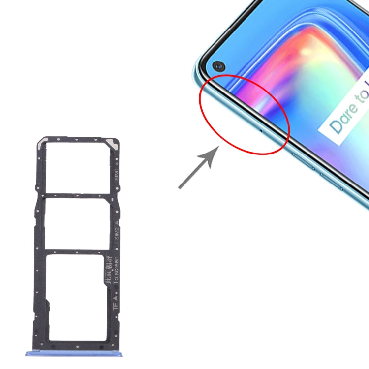 สำหรับ OPPO Realme 7 (Asia) RMX2151, RMX2163 ถาดซิมการ์ด + ถาดซิมการ์ด + ถาดการ์ด Micro SD, For OPPO Realme 7 (Asia)