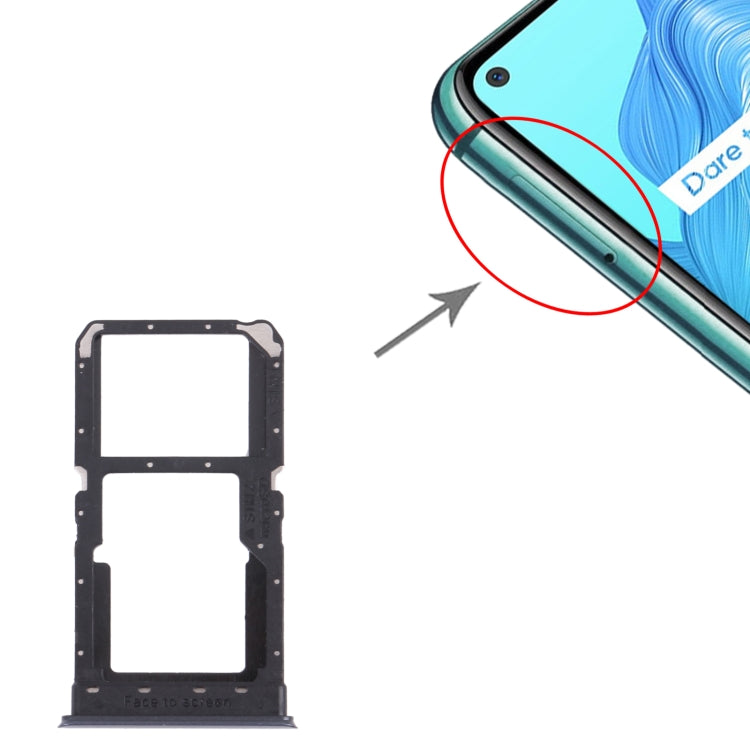 สำหรับถาดซิมการ์ด OPPO Realme V5 5G + ถาดซิมการ์ด / ถาดการ์ด Micro SD, For OPPO Realme V5 5G