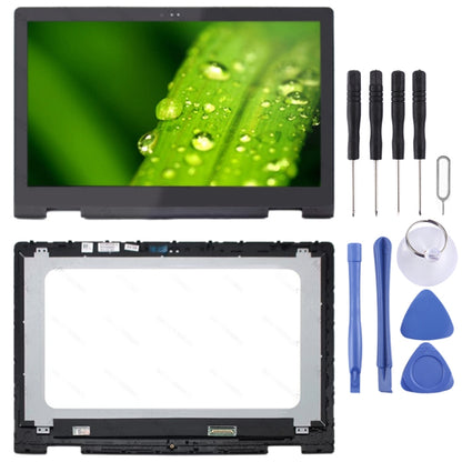 FHD 1920x1080 40 Pin P58F001 หน้าจอ LCD และ Digitizer Full Assembly พร้อมกรอบสำหรับ Dell Inspiron 15 5568 5578, For Dell Inspiron 15 5568 5578