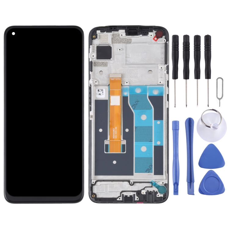 หน้าจอแอลซีดีและชุดประกอบDigitizerพร้อมกรอบสำหรับOPPO Realme 6 RMX2001, For OPPO Realme 6