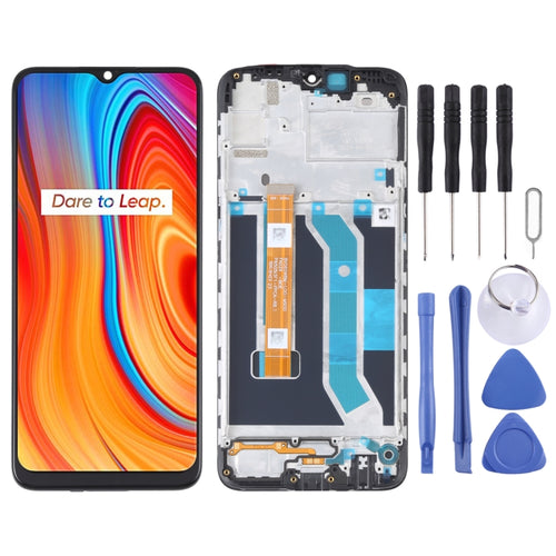 หน้าจอแอลซีดีและชุดประกอบDigitizerพร้อมกรอบสำหรับOPPO Realme C3 / C3i RMX2027 RMX2020 RMX2021, For OPPO Realme C3 / C3i
