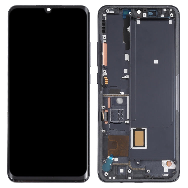 AMOLED วัสดุหน้าจอ LCD และชุดประกอบ Digitizer พร้อมกรอบสำหรับ Xiaomi Mi Note 10 Lite M2002F4LG, For Xiaomi Mi Note 10 Lite (AMOLED)