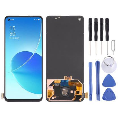 หน้าจอ LCD ต้นฉบับและชุดประกอบ Digitizer สำหรับ OPPO Reno6 5G PEQM00 CPH2251, For OPPO Reno6 5G (Original)