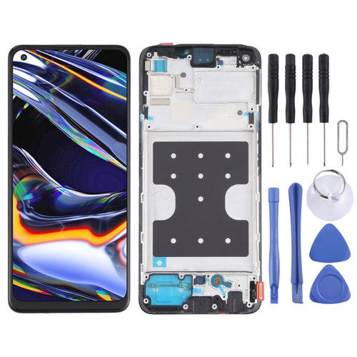 หน้าจอแอลซีดีต้นฉบับและชุดประกอบDigitizerพร้อมกรอบสำหรับOPPO Realme 7 Pro RMX2170, For OPPO Realme 7 Pro (Original)