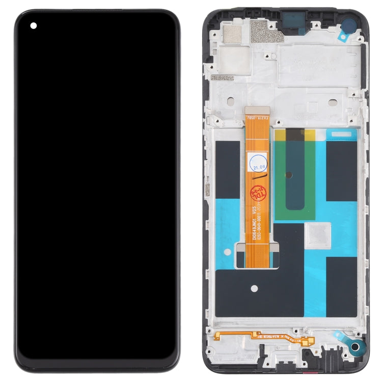 หน้าจอแอลซีดีและชุดประกอบDigitizerพร้อมกรอบสำหรับOPPO Realme 7 (เอเชีย) 4G RMX2151 RMX2163, For OPPO Realme 7 (Asia) 4G