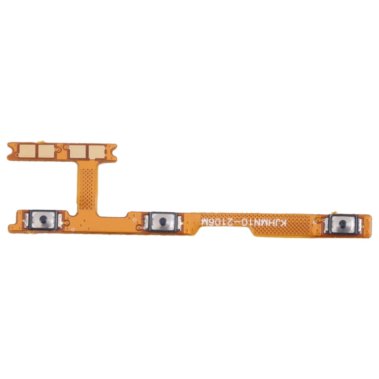 ปุ่มและปุ่มปรับระดับเสียง FLEX CABLE สำหรับ Xiaomi Redmi หมายเหตุ 10 S M2101K7BG M2101K7BI M2101K7BNY M2101K7BL, For Xiaomi Redmi Note 10s