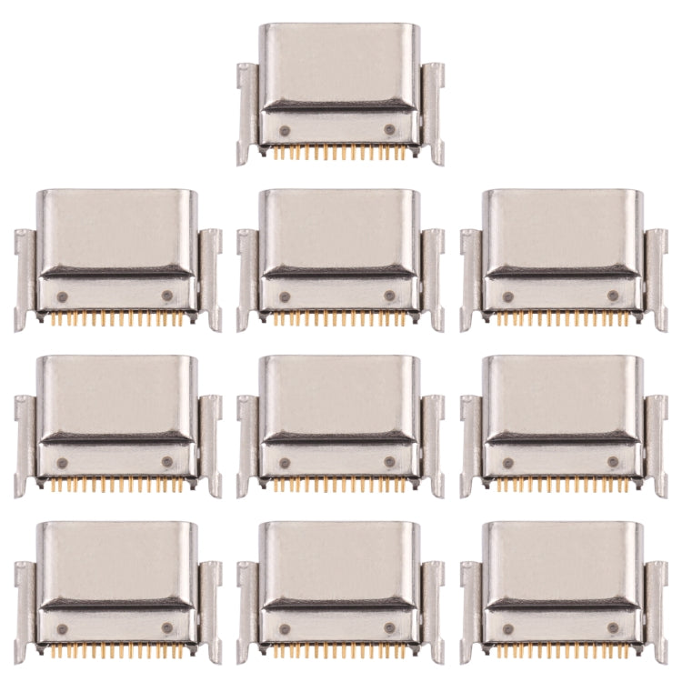 10 ชิ้นชาร์จพอร์ตเชื่อมต่อสำหรับ LG K50S LMX540HM, LM-X540, LM-X540BMW, LMX540BMW, For LG K50S