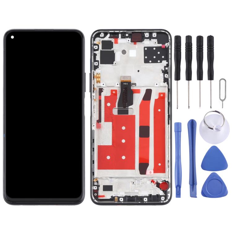 หน้าจอแอลซีดีและชุดประกอบDigitizerพร้อมกรอบสำหรับHuawei P40 Lite 5G, For Huawei P40 Lite 5G