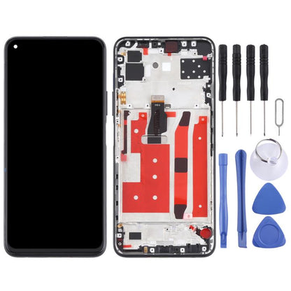 หน้าจอแอลซีดีและชุดประกอบDigitizerพร้อมกรอบสำหรับHuawei P40 Lite 5G, For Huawei P40 Lite 5G