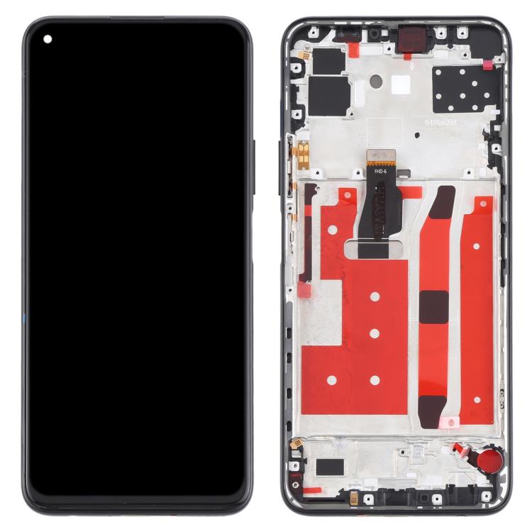 หน้าจอแอลซีดีและชุดประกอบDigitizerพร้อมกรอบสำหรับHuawei P40 Lite 5G, For Huawei P40 Lite 5G