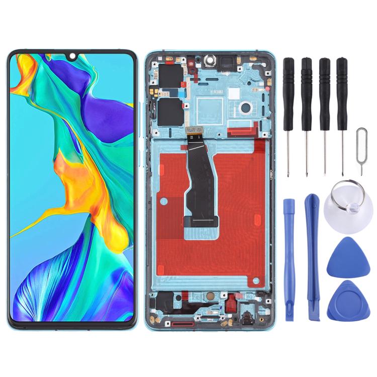 หน้าจอแอลซีดีและชุดประกอบDigitizerพร้อมกรอบสำหรับHuawei P30, For Huawei P30, For Huawei P30 (Breathing Crystal)