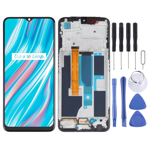 หน้าจอ LCD ต้นฉบับและ Digitizer Full ASSEMBLY พร้อมกรอบสำหรับ OPPO A55 5G/Realme V11 5G PEMM00 PEMM20 PEMT00 PEMT20, For OPPO A55 5G