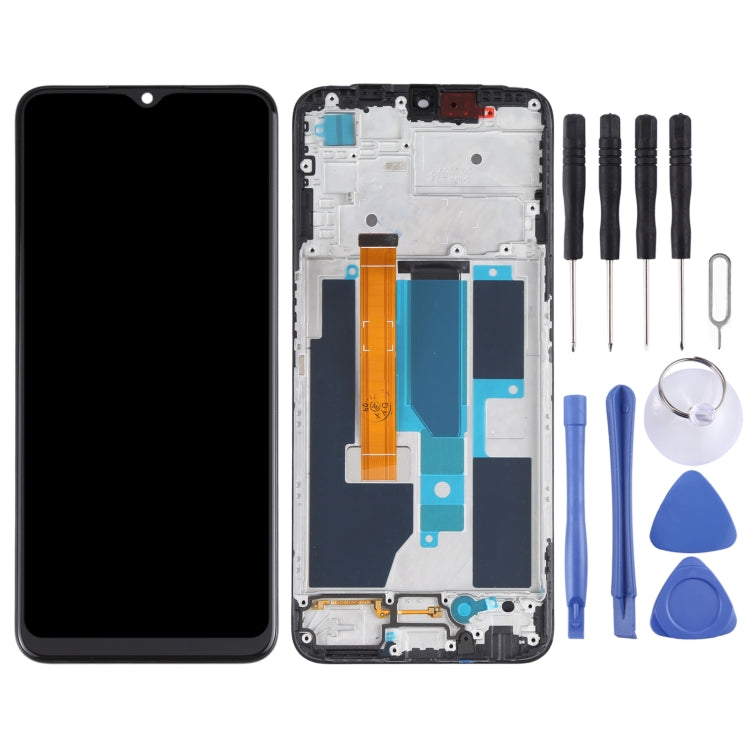หน้าจอ LCD ต้นฉบับและ Digitizer Full ASSEMBLY พร้อมกรอบสำหรับ OPPO A55 5G/Realme V11 5G PEMM00 PEMM20 PEMT00 PEMT20, For OPPO A55 5G