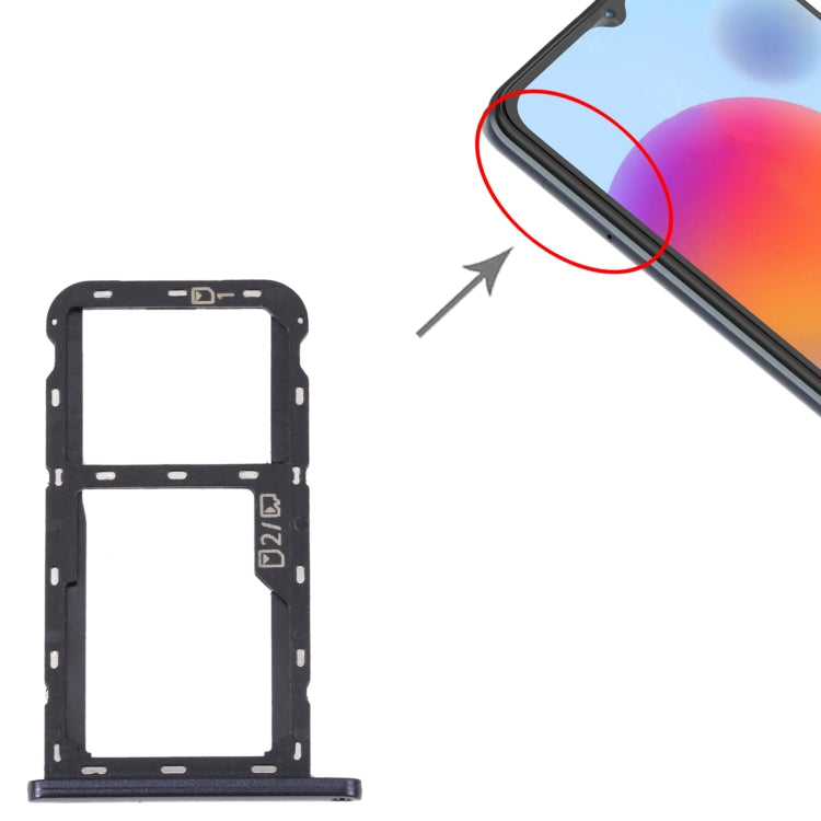 สำหรับถาดซิมการ์ด ZTE Blade A72 + ถาดซิมการ์ด / ถาดการ์ด Micro SD, For ZTE Blade A72