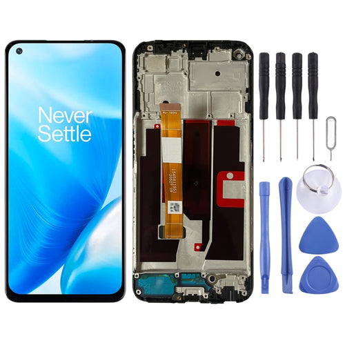 สำหรับ OnePlus Nord N200 5G DE2118 Digitizer Full Assembly พร้อมกรอบ OEM หน้าจอ LCD, For OnePlus Nord N200 5G
