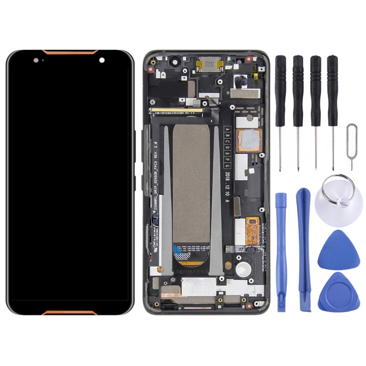 หน้าจอแอลซีดีและชุดประกอบDigitizerพร้อมกรอบสำหรับAsus ROGโทรศัพท์ZS600KL Z01QD, For Asus ROG Phone ZS600KL