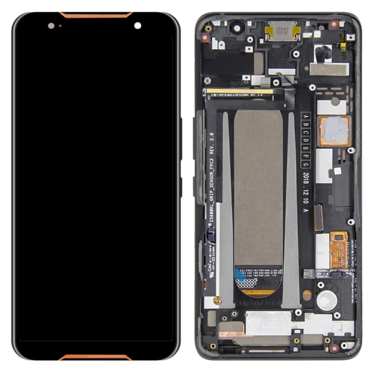 หน้าจอแอลซีดีและชุดประกอบDigitizerพร้อมกรอบสำหรับAsus ROGโทรศัพท์ZS600KL Z01QD, For Asus ROG Phone ZS600KL