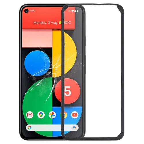 กรอบขอบหน้าจอ LCD ด้านหน้าสำหรับ Google Pixel 5, For Google Pixel 5