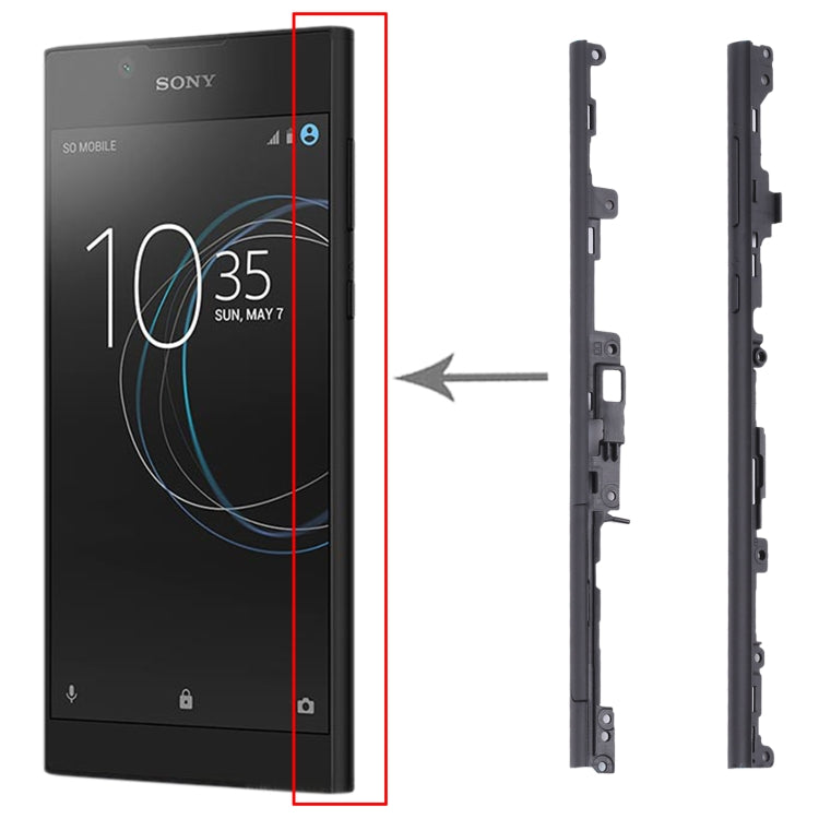 แถบด้านข้างด้านข้าง 1 คู่สำหรับ Sony Xperia L1, For Sony Xperia L1