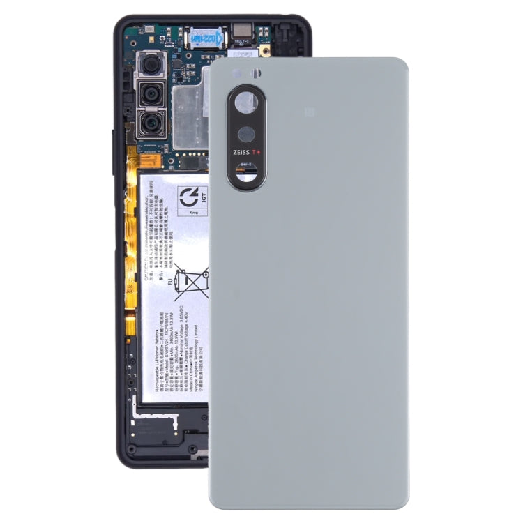 ฝาหลังแบตเตอรี่พร้อมฝาปิดเลนส์กล้องสำหรับ Sony Xperia 5 II, For Sony Xperia 5 II