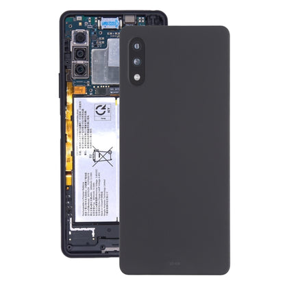 ฝาหลังแบตเตอรี่พร้อมฝาปิดเลนส์กล้องสำหรับ Sony Xperia Ace II SO-41B, For Sony Xperia Ace II
