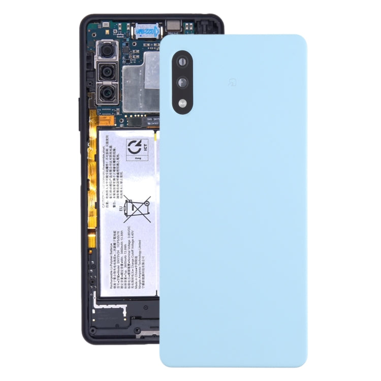 ฝาหลังแบตเตอรี่พร้อมฝาปิดเลนส์กล้องสำหรับ Sony Xperia Ace II SO-41B, For Sony Xperia Ace II