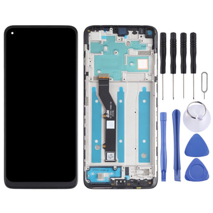 หน้าจอแอลซีดีและชุดประกอบDigitizerพร้อมกรอบสำหรับMotorola Moto G9 Plus XT2087-1, For Motorola Moto G9 Plus