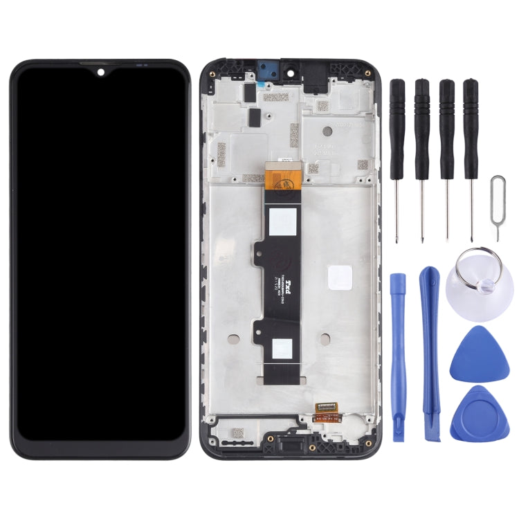 หน้าจอแอลซีดีและชุดประกอบDigitizerพร้อมกรอบสำหรับMotorola Moto G20 XT2128-1 XT2128-2, For Motorola Moto G20