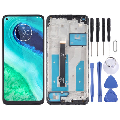 หน้าจอ LCD และชุดประกอบ Digitizer พร้อมกรอบสำหรับ Motorola Moto G8 XT2045-1, For Motorola Moto G8