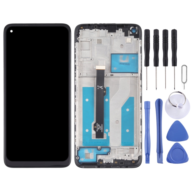หน้าจอ LCD และชุดประกอบ Digitizer พร้อมกรอบสำหรับ Motorola Moto G8 XT2045-1, For Motorola Moto G8