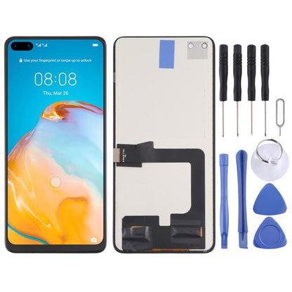 หน้าจอ LCD วัสดุ TFT และชุดประกอบแบบเต็ม Digitizer (ไม่รองรับการระบุลายนิ้วมือ) สำหรับ Huawei P40, For Huawei P40 (TFT)