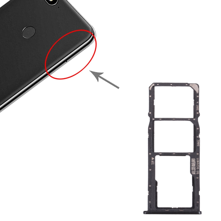 ถาดซิมการ์ด + ถาดซิมการ์ด + ถาดการ์ด Micro SD สำหรับ Huawei Y7 (2018), For Huawei Y7 (2018)
