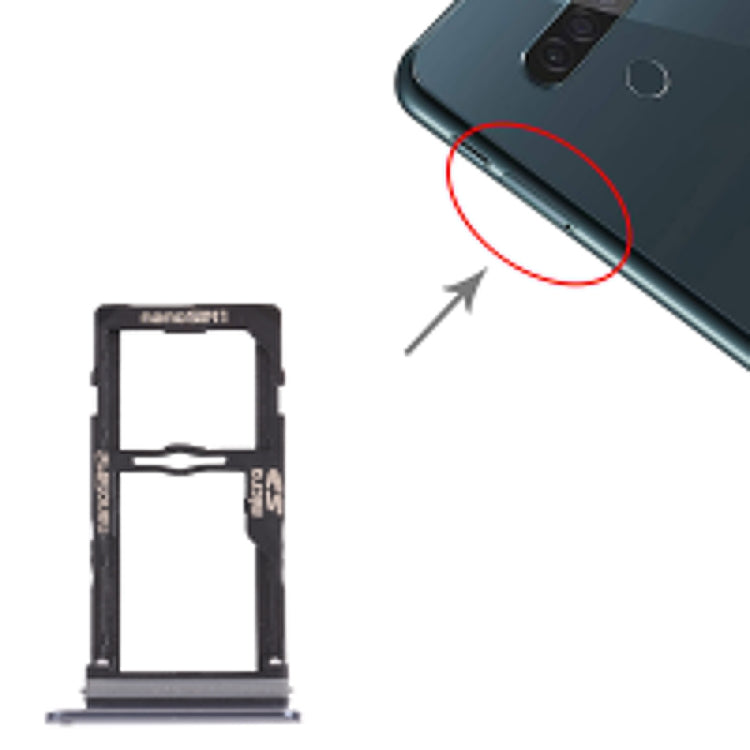 ถาดนาโนซิมการ์ด + ถาดนาโนซิมการ์ด/ถาดการ์ด Micro SD สำหรับ LG G8S ThinQ LMG810, LM-G810, LMG810EAW, For LG G8S ThinQ