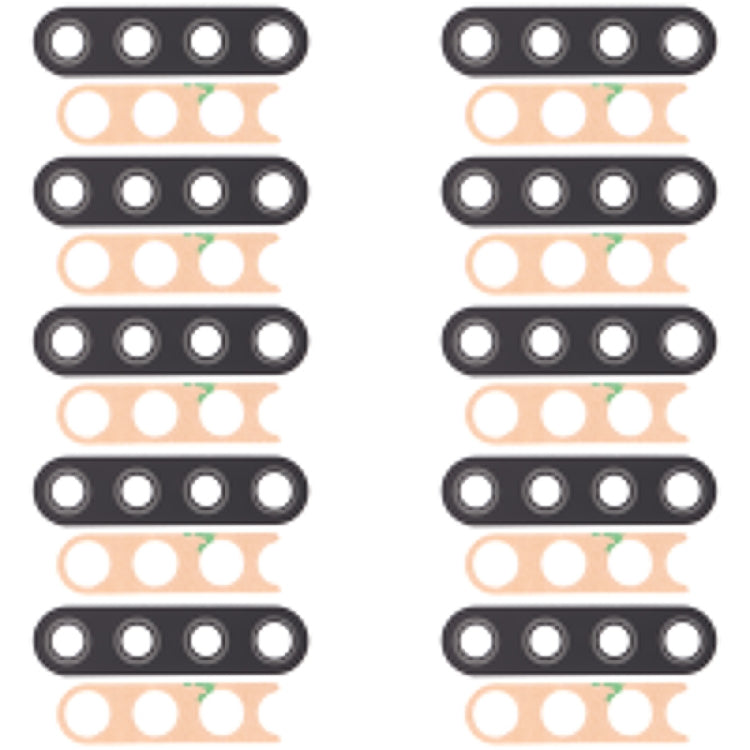 10 ชิ้นเลนส์กล้องด้านหลังสำหรับ LG K51 / Q51 LM-Q510N K500MM, For LG K51 / Q51