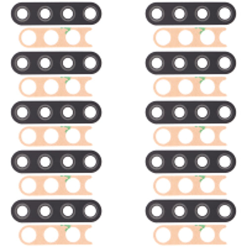 10 ชิ้นเลนส์กล้องด้านหลังสำหรับ LG K51 / Q51 LM-Q510N K500MM, For LG K51 / Q51