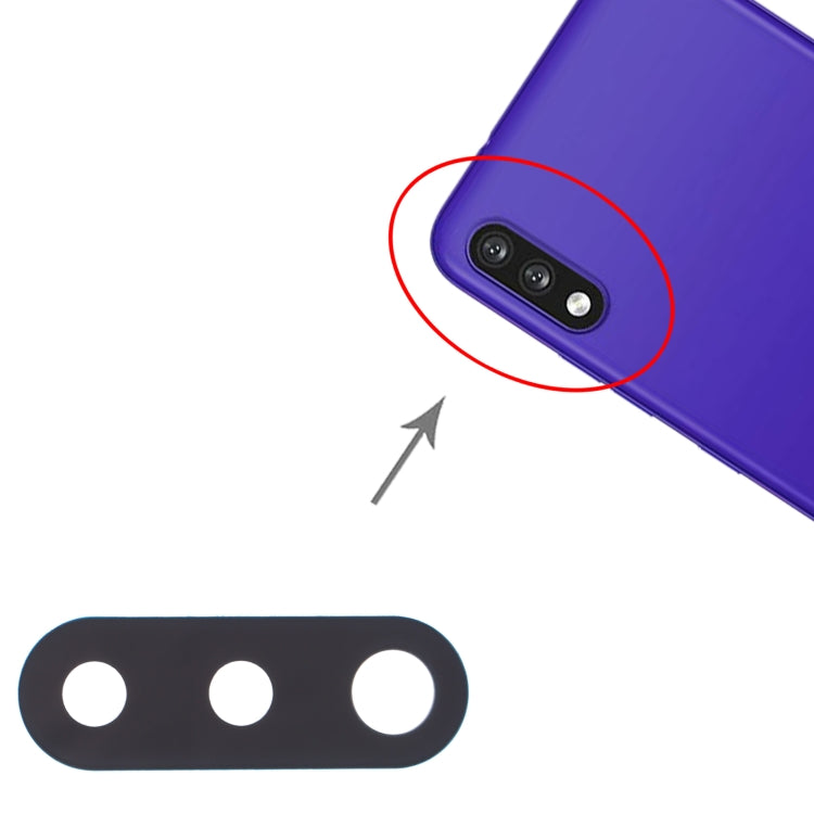 เลนส์กล้องด้านหลัง 10 ชิ้นสำหรับ LG K22 LMK200Z, LMK200E, LMK200B, LM-K200, For LG K22