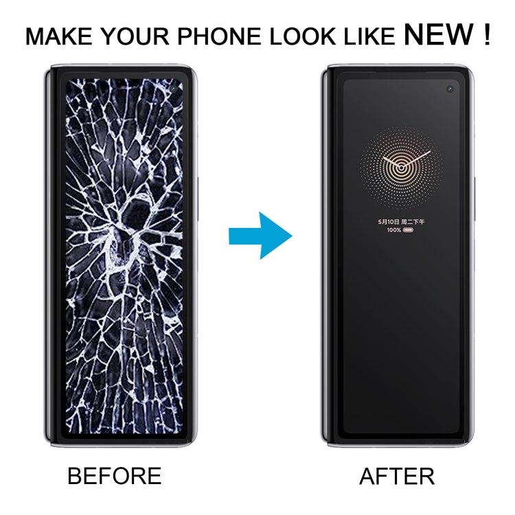 หน้าจอรองวัสดุ OLED ดั้งเดิม LCD และชุดประกอบ Digitizer สำหรับ Xiaomi Mi Mix Fold, For Xiaomi Mi Mix Fold (Secondary Screen)