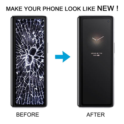 หน้าจอรองวัสดุ OLED ดั้งเดิม LCD และชุดประกอบ Digitizer สำหรับ Xiaomi Mi Mix Fold, For Xiaomi Mi Mix Fold (Secondary Screen)