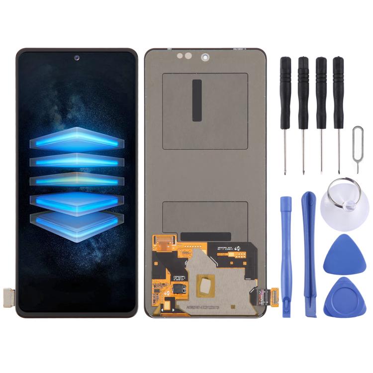 ต้นฉบับ AMOLED วัสดุหน้าจอแอลซีดีและชุดประกอบ Digitizer สำหรับ Vivo iQOO 7 / iQOO 7 (อินเดีย) / iQOO Neo5 S / iQOO Neo6 (จีน) V2196A V2049A I2009, For Vivo iQOO 7 / iQOO 7 (India)