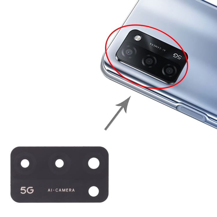 สำหรับOPPO A55 5G PEMM00, PEMM20, PEMT00, PEMT20 10 ชิ้นเลนส์กล้องด้านหลัง, For OPPO A55 5G
