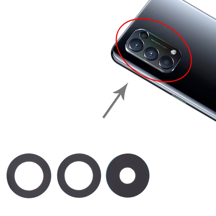 สำหรับOPPO Reno5 4G / Reno5 5G / Reno5 5K 10 ชิ้นเลนส์กล้องด้านหลัง, For OPPO Reno5 4G / Reno5 5G / Reno5 5K