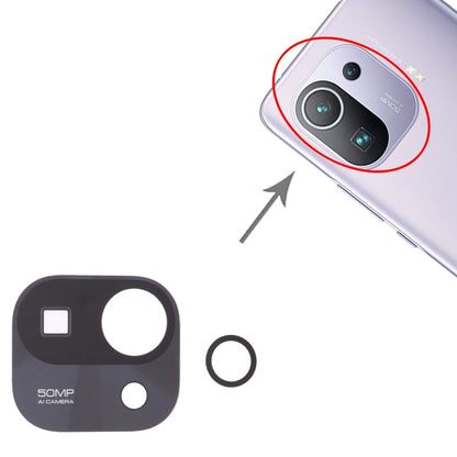 10 ชิ้นเลนส์กล้องด้านหลังสำหรับ Xiaomi Mi 11 Pro M2102K1AC, For Xiaomi Mi 11 Pro